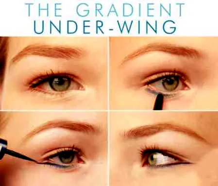 分享三种潮流眼线的画法 2013流行眼线画法步骤图	