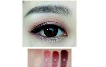 kiko眼影101详细画法 微醺酒红眼妆教程