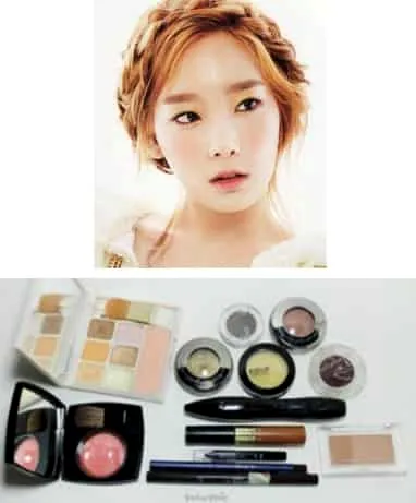 少女时代泰妍金色眼妆 时尚唯美