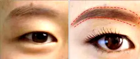 长脸方脸圆脸三种常见脸型眉毛的画法