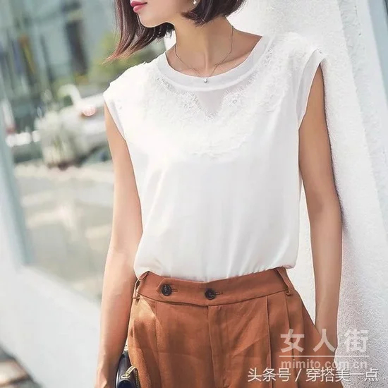 70后女士穿搭配示范,漂亮斯文有活力