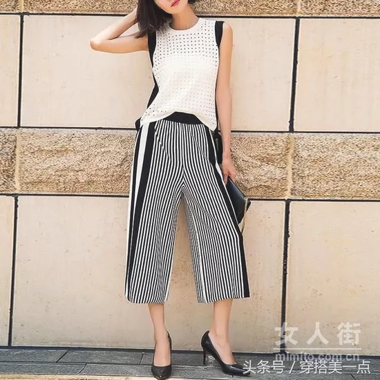 70后女士穿搭配示范,漂亮斯文有活力