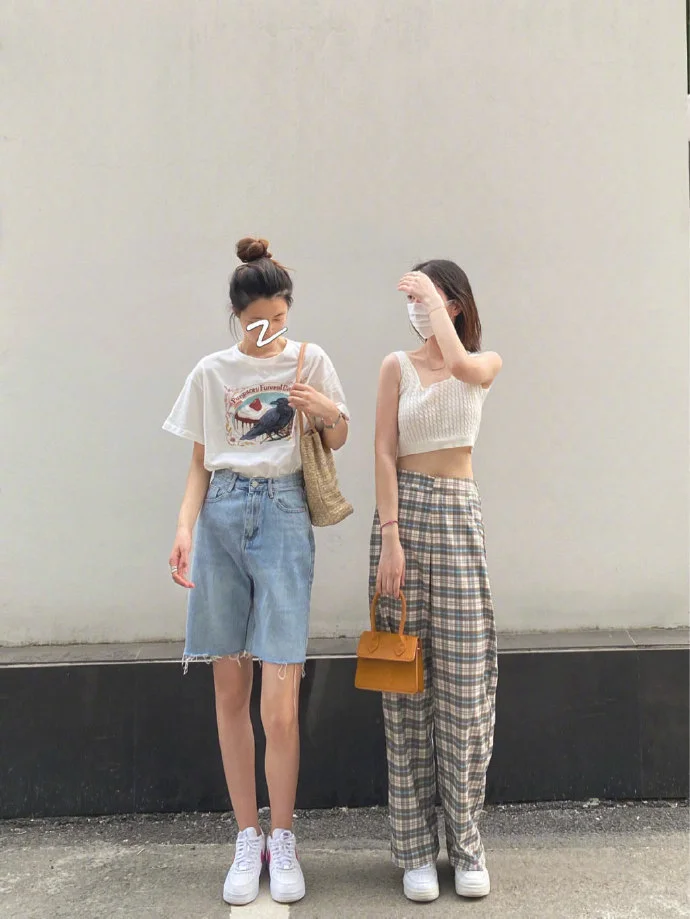 好闺蜜的日常舒适搭配look