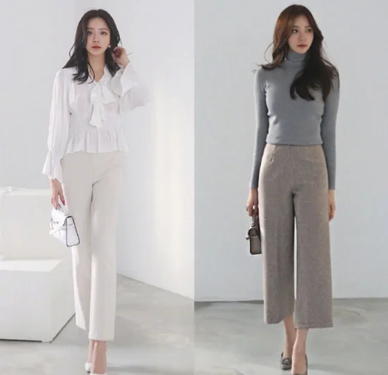 知性气质的浅色系出勤look ​​​​