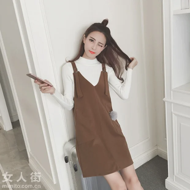 拒绝一成不变，冬天我也要穿吊带裙