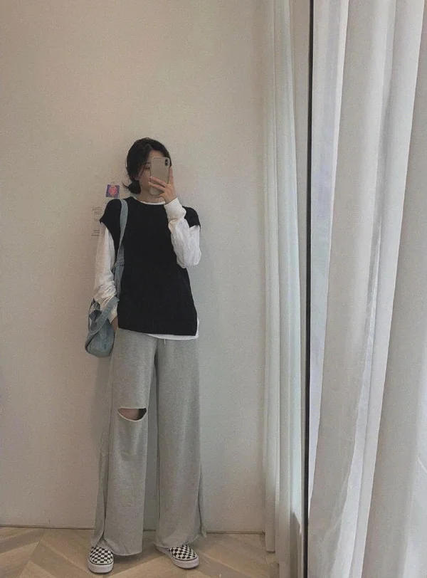 针织控女生秋冬#毛衣叠穿#搭配示范