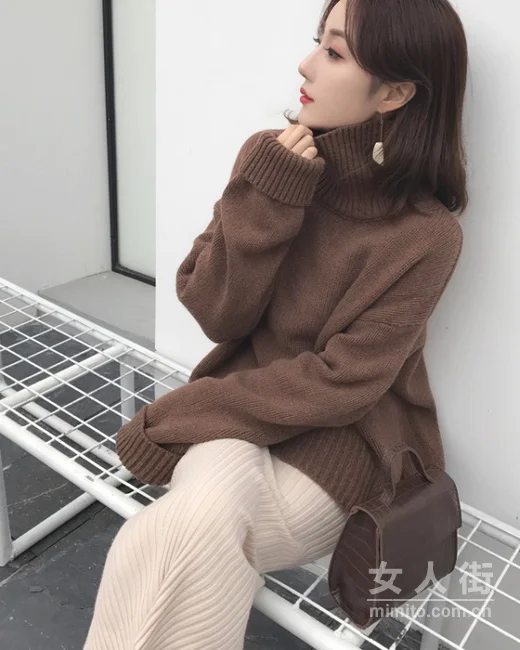 温暖的针织衣，看看时髦人士的搭配