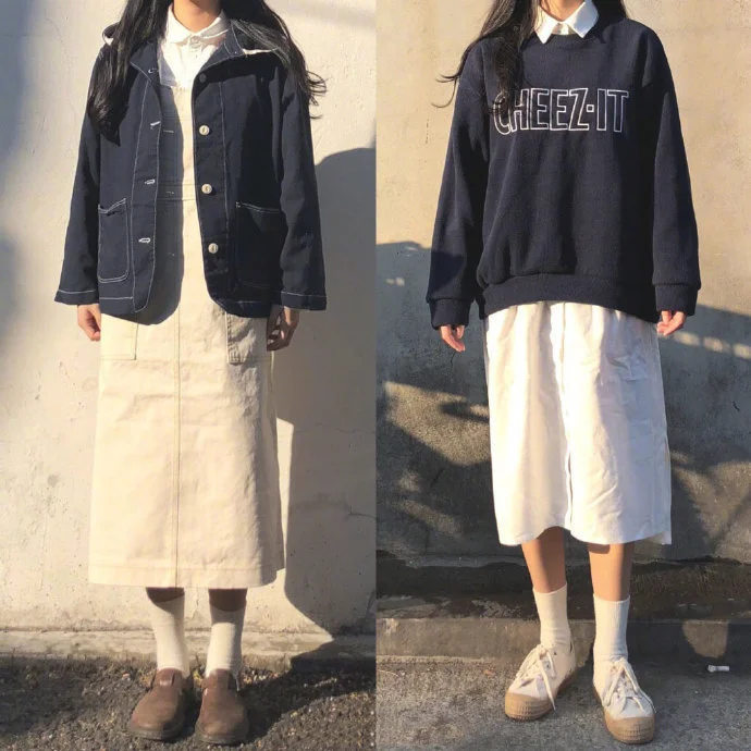 小个子学生党服饰搭配，超耐看学院派搭配LOOK