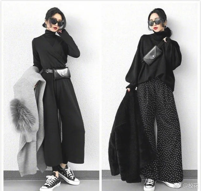 黑色控女生的12款黑色服饰搭配