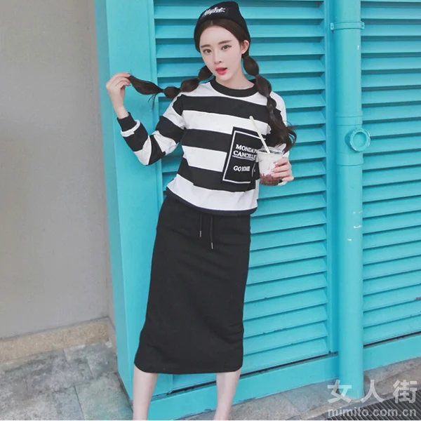 几款靓丽套装美裙，菇凉们冬天超快穿搭