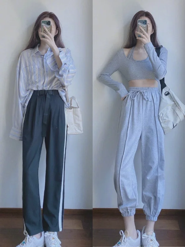 初秋00后少女的休闲气质满分穿搭