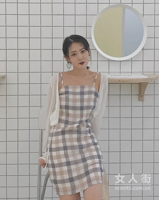超in格子连衣裙，赋予你吸睛“格”调