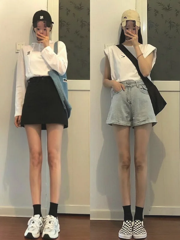 从视觉拉伸腿型的夏日穿搭参考