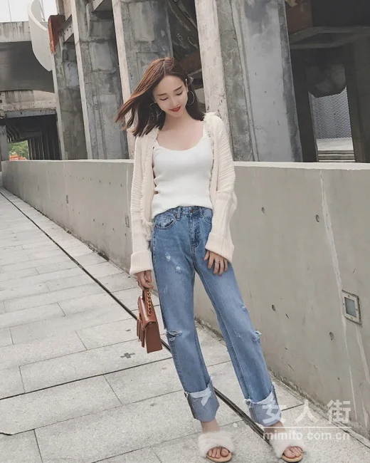 秋冬凹造型，针织衫让你美成小仙女