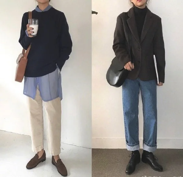 12月冬季简约风内搭参考,素色让人格外舒适