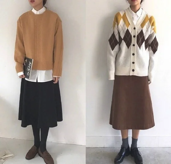 12月冬季简约风内搭参考,素色让人格外舒适