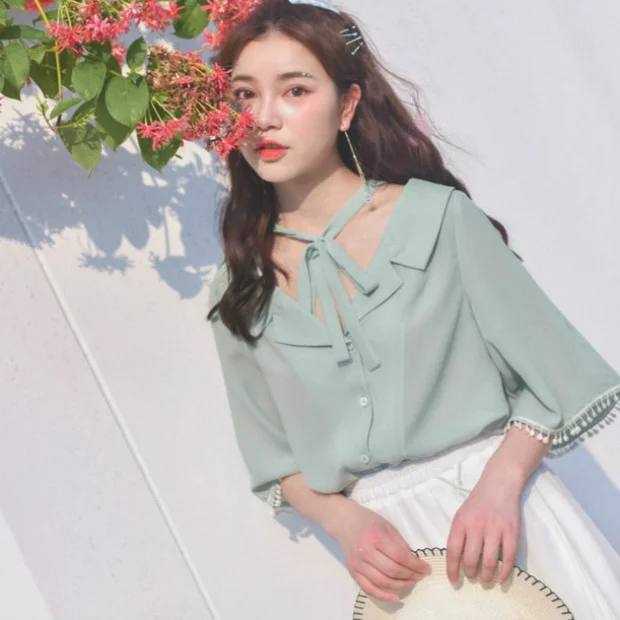 约会必备的少女感衬衫，让你魅力升级