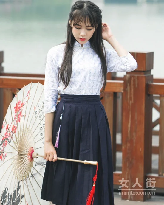 美少女的迷人韵味，谁说汉服不能日常化？