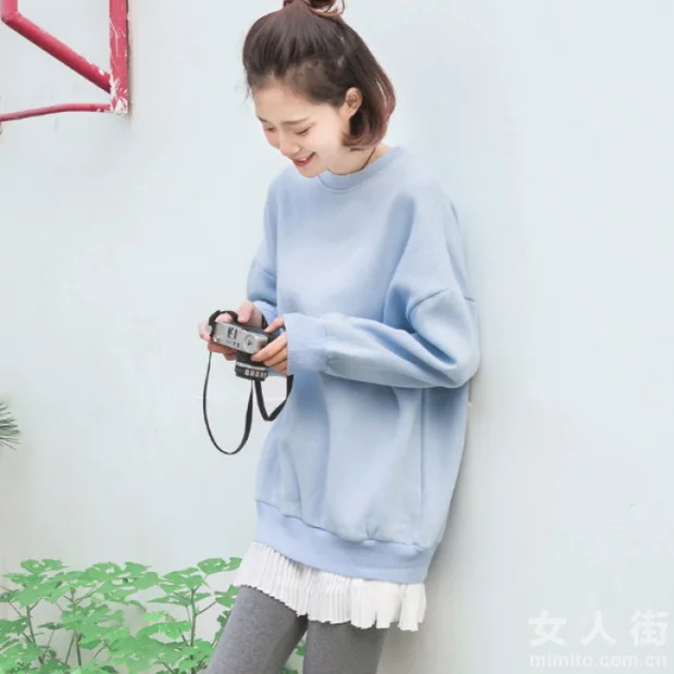 女生的潮范卫衣,冬日穿搭还得靠它