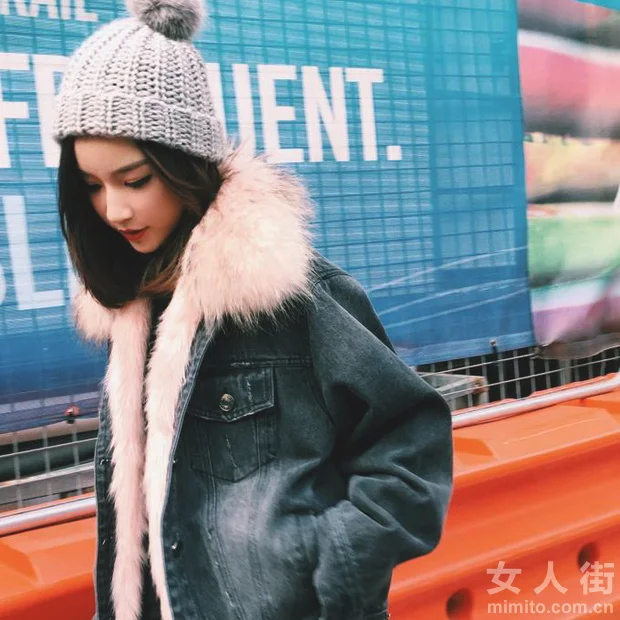 牛仔外套又红了，冬天这么穿太chic！