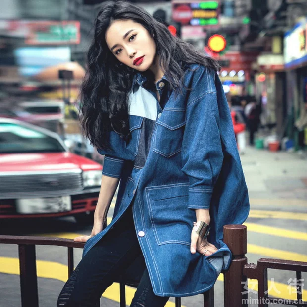 牛仔外套又红了，冬天这么穿太chic！