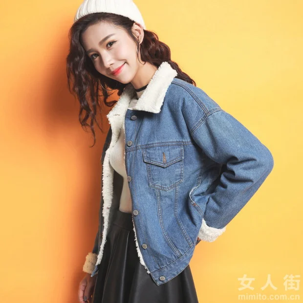 牛仔外套又红了，冬天这么穿太chic！