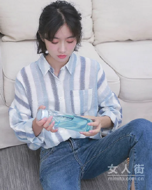 显瘦长袖小衬衣，秀出文艺女神范儿