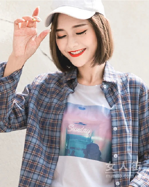 显瘦长袖小衬衣，秀出文艺女神范儿