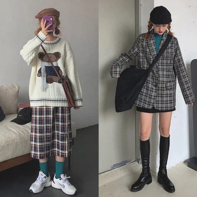 今天穿什么？适合小个子女生的秋冬穿搭