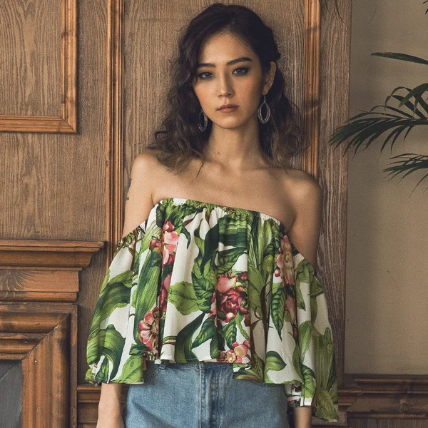 迷人一字肩，做个撩人Sexy Girl