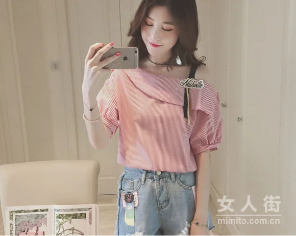 夏日必备一字领，秀出你的小香肩