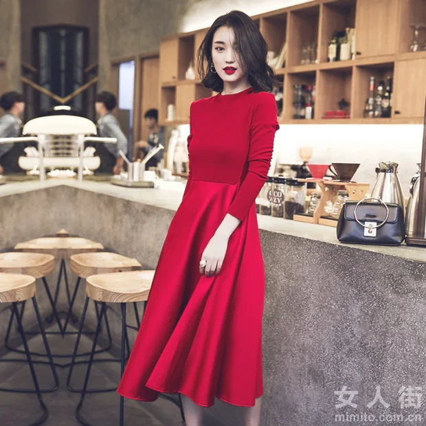 连衣裙选得好，一个冬天都不用穿长裤