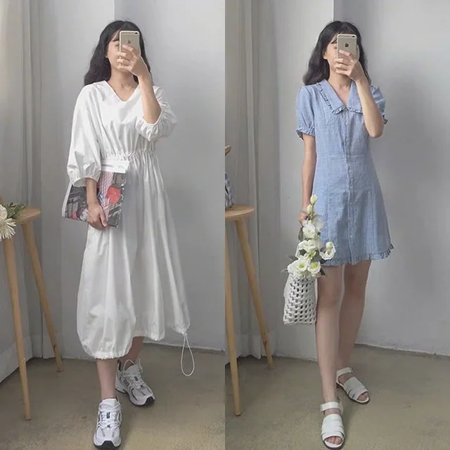 简单柔美夏日女生穿搭，18套休闲气质搭配集