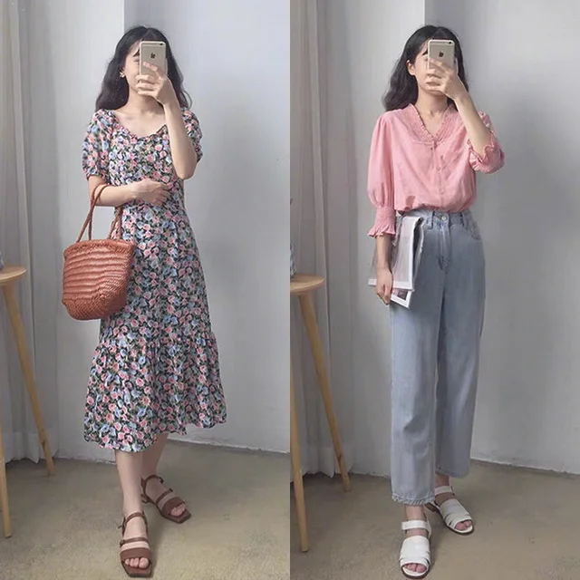简单柔美夏日女生穿搭，18套休闲气质搭配集