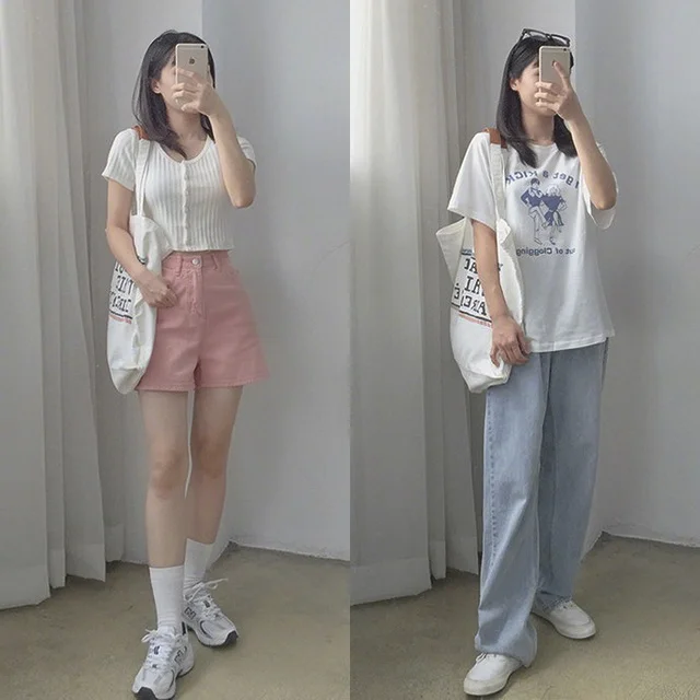 简单柔美夏日女生穿搭，18套休闲气质搭配集