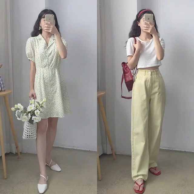 简单柔美夏日女生穿搭，18套休闲气质搭配集