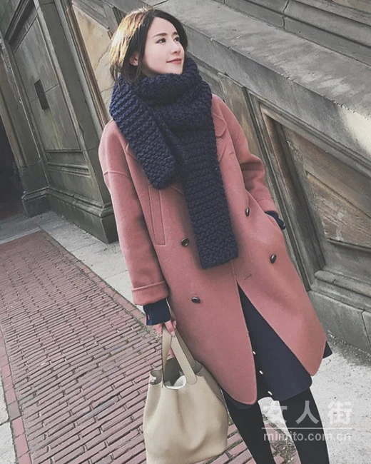 矮个女生冬季显高穿搭示范