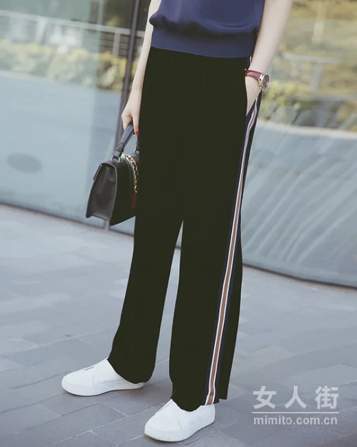 露脐上衣和阔腿裤，达人都爱的搭配