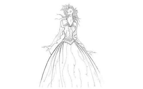 服装设计如何学上色_彩铅怎么画服装设计图