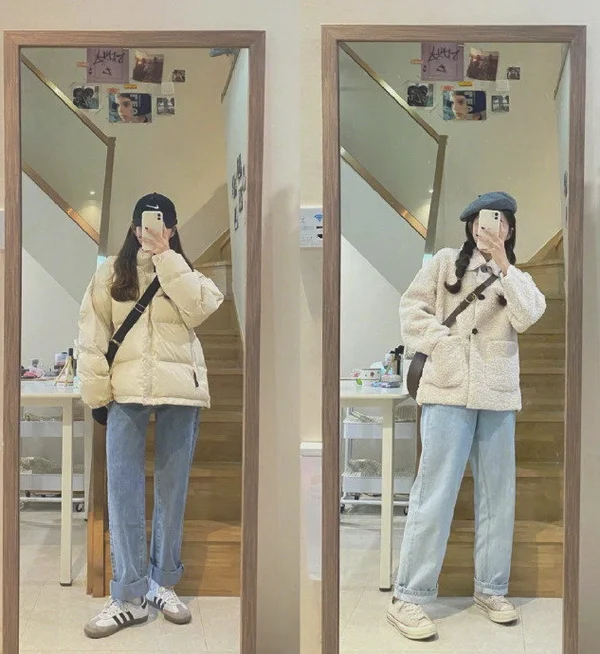 00后女生冬季穿搭，日常超实用基础款示范