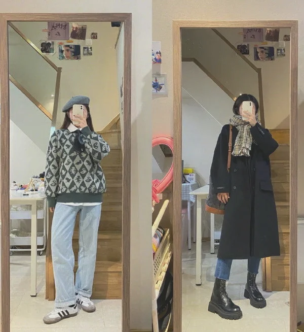 00后女生冬季穿搭，日常超实用基础款示范