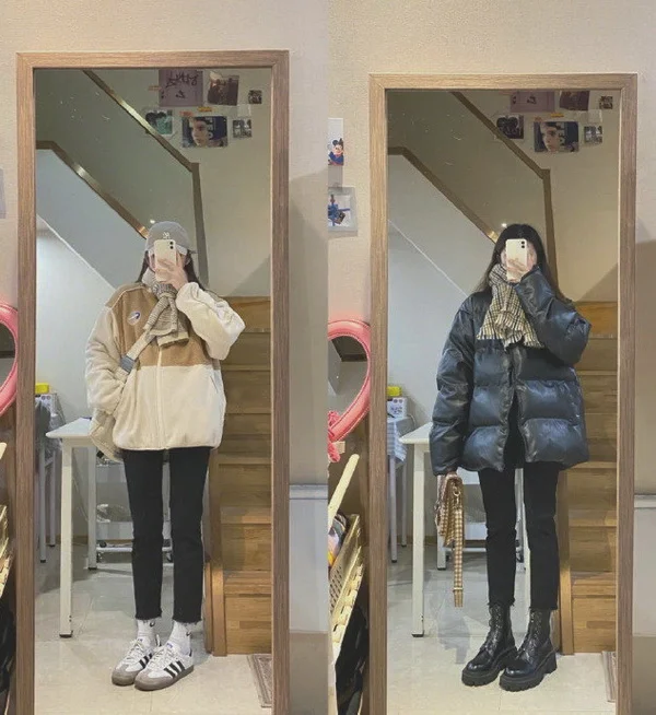 00后女生冬季穿搭，日常超实用基础款示范