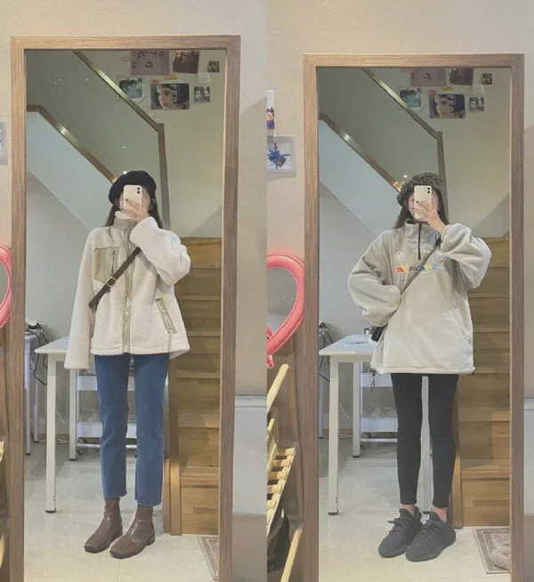 00后女生冬季穿搭，日常超实用基础款示范