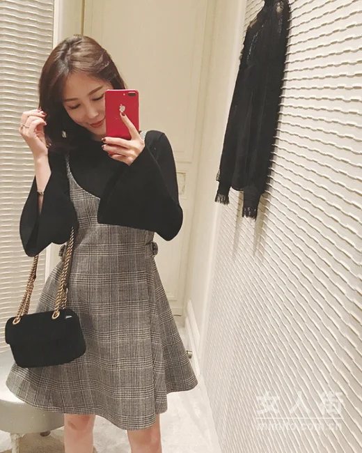 秋冬穿连衣裙，女生仙气十足过冬天