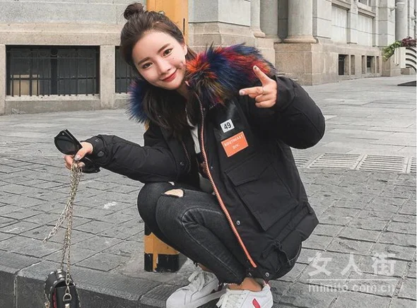 超大毛领时尚搭配,应对冷空气降温天