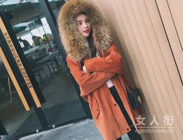 超大毛领时尚搭配,应对冷空气降温天
