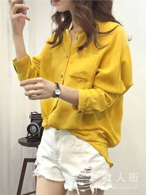 舒适慵懒衬衫，入秋穿显瘦又性感