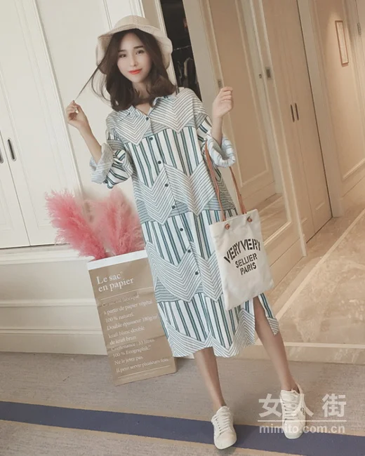 飘逸连衣裙，秋高气爽之感扑面而来