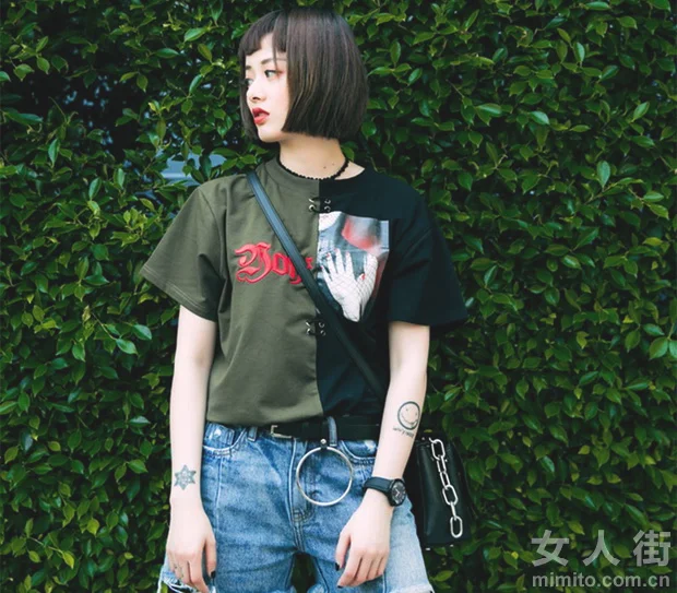 今夏流行指南，欧美风T恤的百变风格
