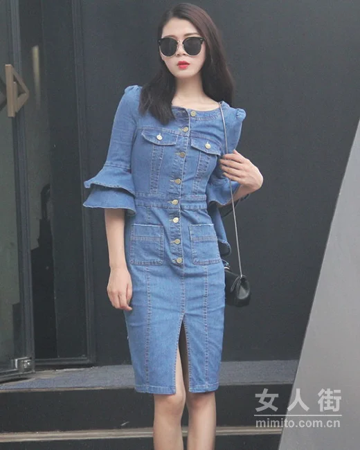 飘逸连衣裙，秋高气爽之感扑面而来